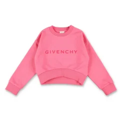 Fuchsia Logo Sweatshirt im Cropped-Stil