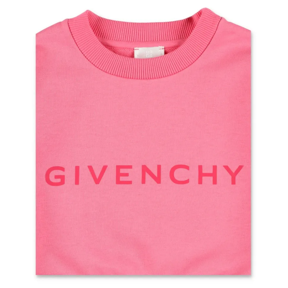 Fuchsia Logo Sweatshirt im Cropped-Stil
