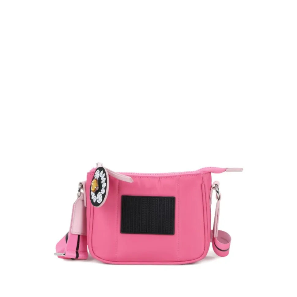 Fuchsia Taschen mit Logo Patch Charme