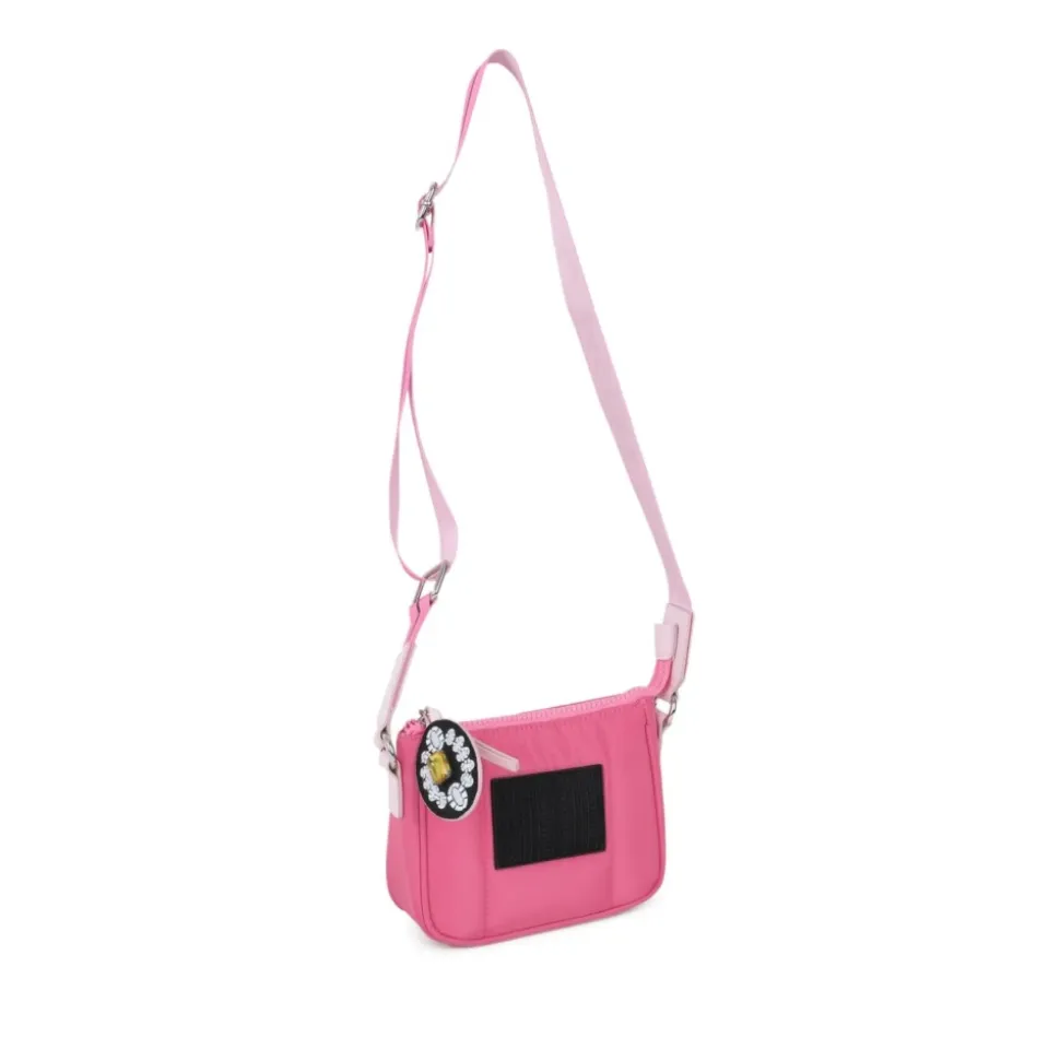 Fuchsia Taschen mit Logo Patch Charme