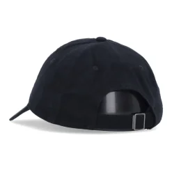 Gebogener Schirm Gewaschene Kappe Schwarz/Weiß