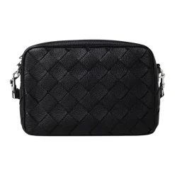 Geflochtene Lederschultertasche