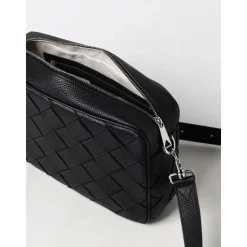 Geflochtene Lederschultertasche