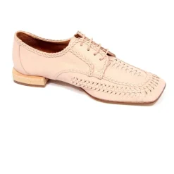 Geflochtene, perforierte Lederschuhe - Modell Rose
