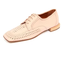 Geflochtene, perforierte Lederschuhe - Modell Rose