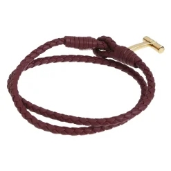 Geflochtenes Leder T Armband