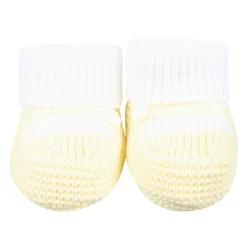 Gelbe Baumwoll Babyschuhe