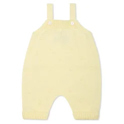 Gelbe gepunktete Baumwoll Latzhose