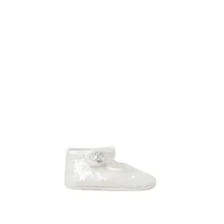 Gelbe Pailletten Babyschuhe