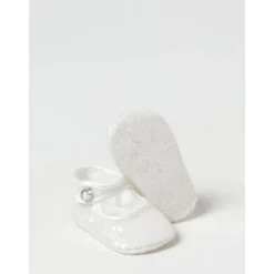 Gelbe Pailletten Babyschuhe