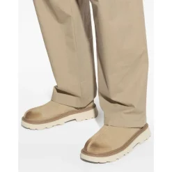 Gelbe Wildleder Lug Loafer Schuhe