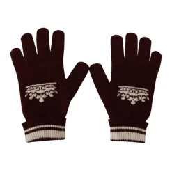 Gemusterte Strickhandschuhe für den Winter