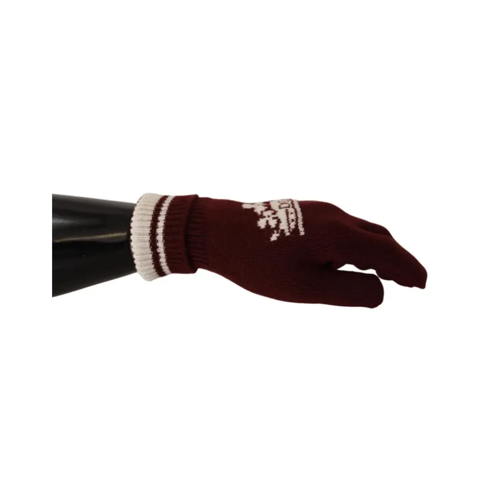 Gemusterte Strickhandschuhe für den Winter
