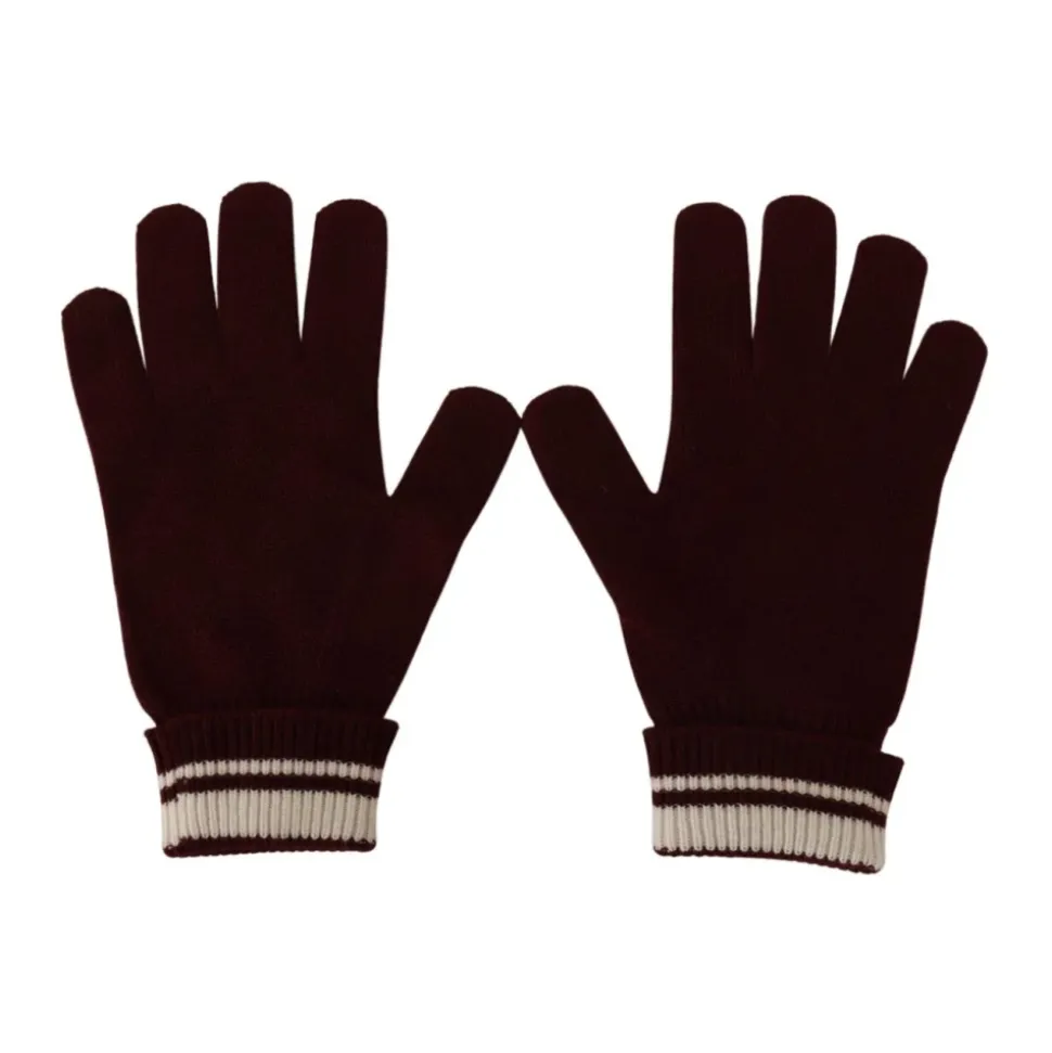 Gemusterte Strickhandschuhe für den Winter