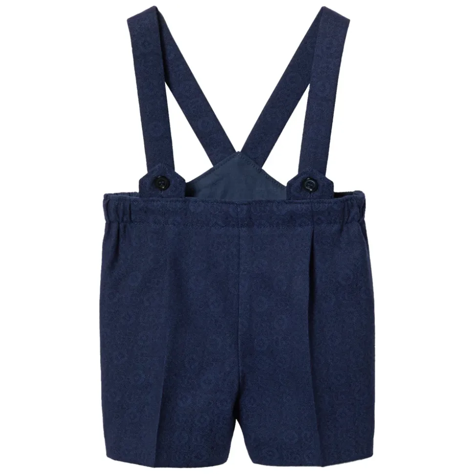 Gemusterte Woll-Overalls