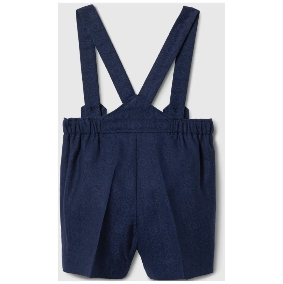 Gemusterte Woll-Overalls