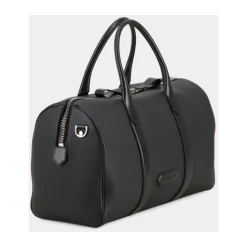 Genarbtes Leder Medium Duffle mit weiter Öffnung