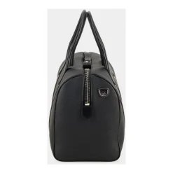 Genarbtes Leder Medium Duffle mit weiter Öffnung