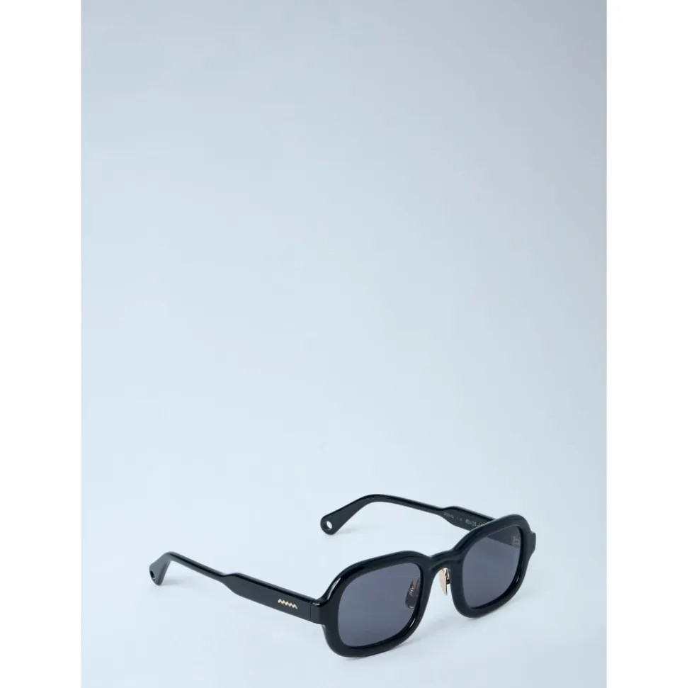 Geometrische quadratische Sonnenbrille