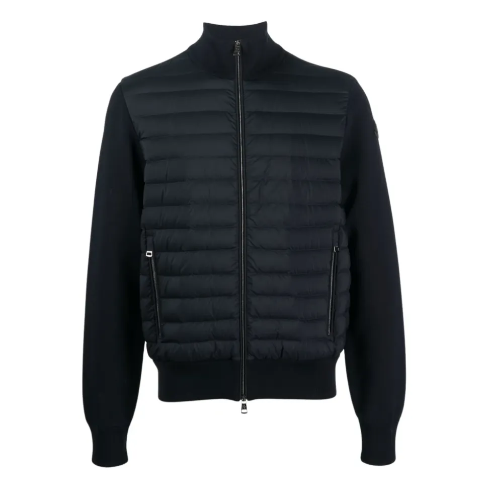 Gepolsterte Jacke mit Kontrastärmeln