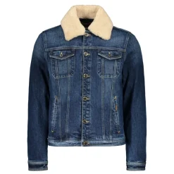 Gepolsterte Jacke mit Lammfellbesatz
