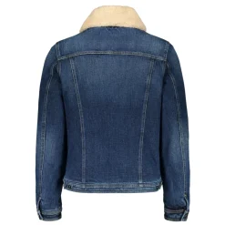 Gepolsterte Jacke mit Lammfellbesatz