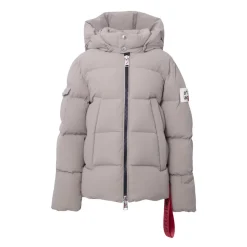 Gepolsterte Kapuzenjacke Beige