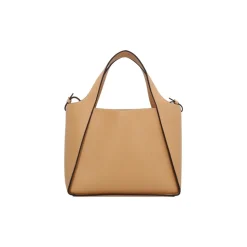 Geprägte körnige Crossbody-Tasche mit Nietenlogo
