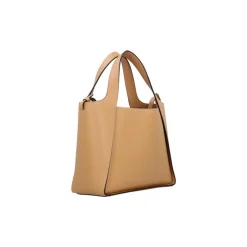 Geprägte körnige Crossbody-Tasche mit Nietenlogo