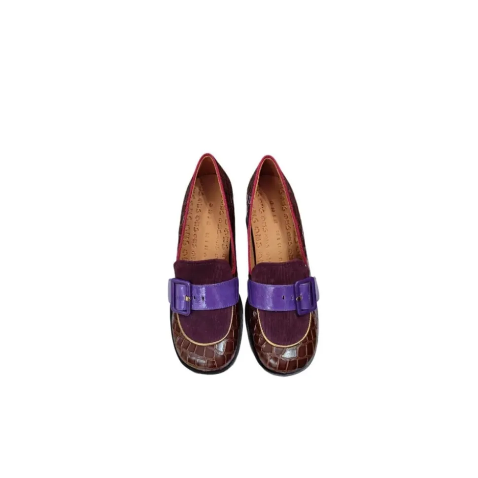 Geprägte Leder High Heel Pumps