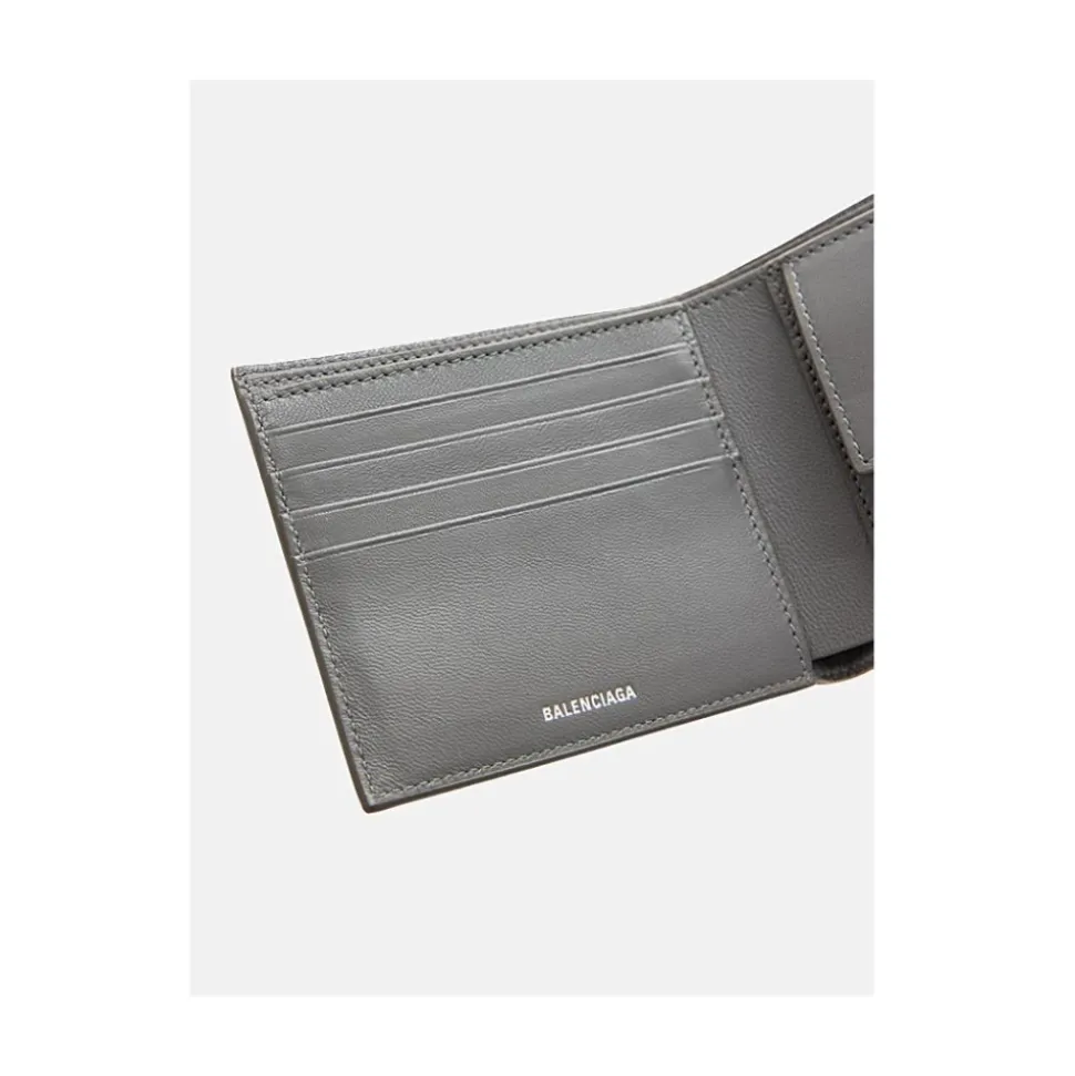 Geprägte Lederbrieftasche