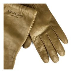 Geprägte Logo Lederhandschuhe