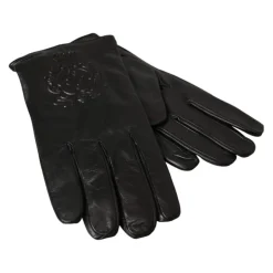 Geprägte Logo-Lederhandschuhe