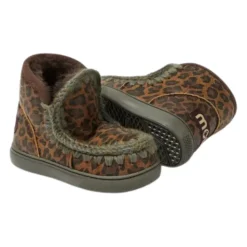 Gepunktete Flache Schuhe Eskimo Stil