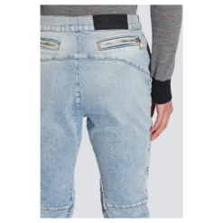 Gerippte Slim-Fit-Jeans aus Baumwolle