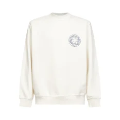 Geripptes Sweatshirt mit Rundhalsausschnitt