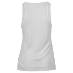 Geripptes Tanktop mit Logo-Plakette