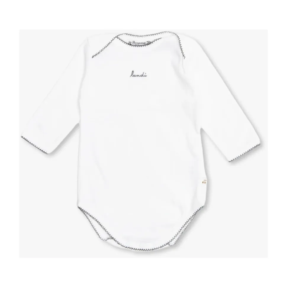 Geschenkset: Bodysuit 7er-Pack, Haarbürste und Zahndose.