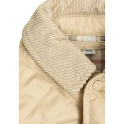 Gesteppte Jacke mit Kordkragen