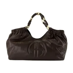 Gesteppte Leder Shopper Tasche