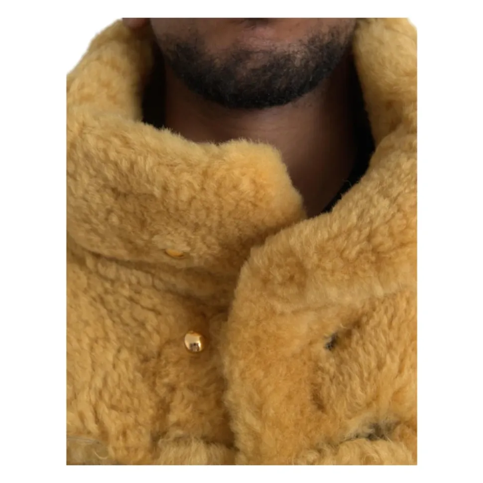 Gesteppter Shearling Mantel