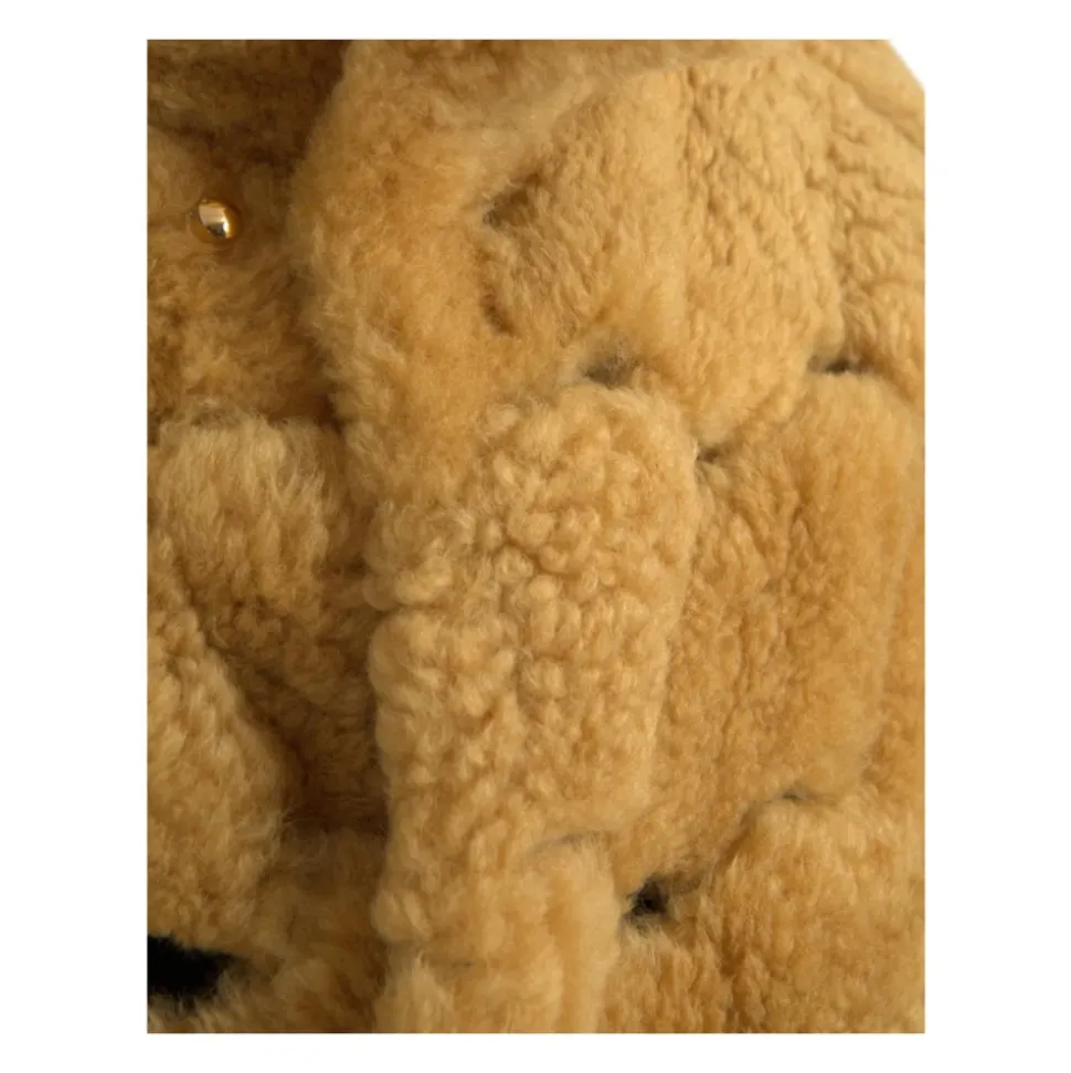 Gesteppter Shearling Mantel