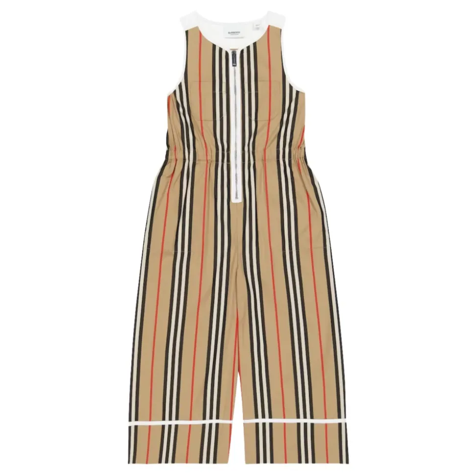 Gestreifter Baumwoll-Jumpsuit