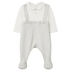 Gestreifter Dungaree-Spielanzug