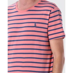 Gestreiftes Baumwolljersey-T-Shirt