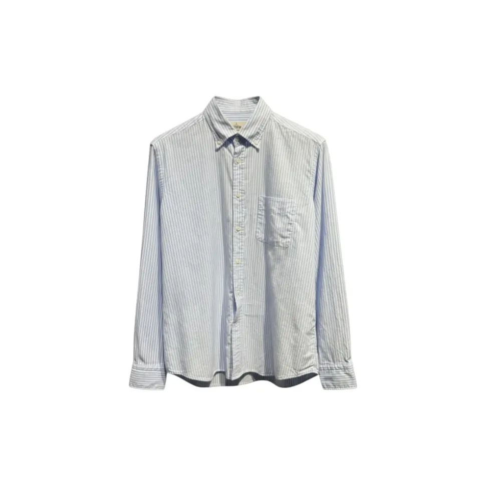 Gestreiftes Hemd mit Button-Down-Kragen