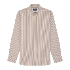 Gestreiftes Popeline-Hemd - Moderner Stil