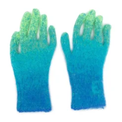Gestrickte Handschuhe mit Verlauf