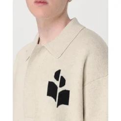 Gestrickter Polo-Pullover Relaxed Fit