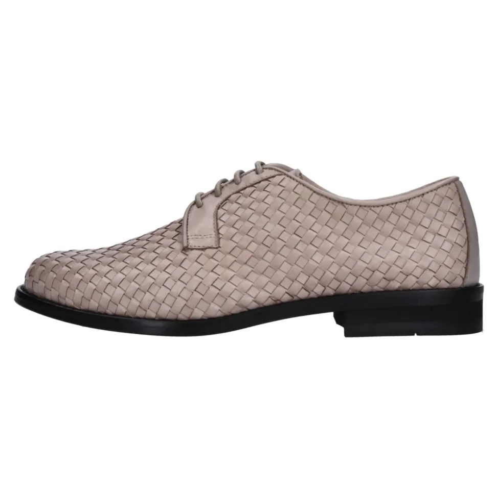 Gewebte Leder Schnürschuhe